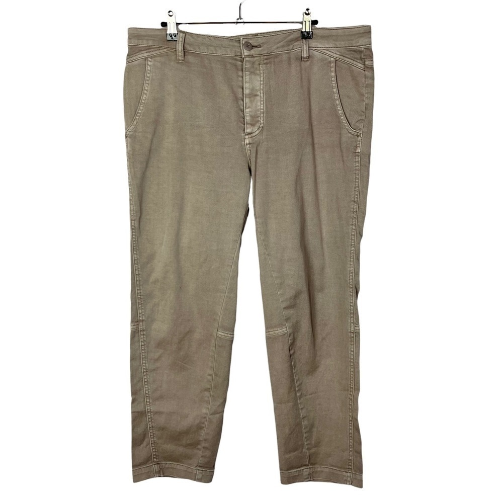 Prana Khaki Brown Skinny Crop Pants 14